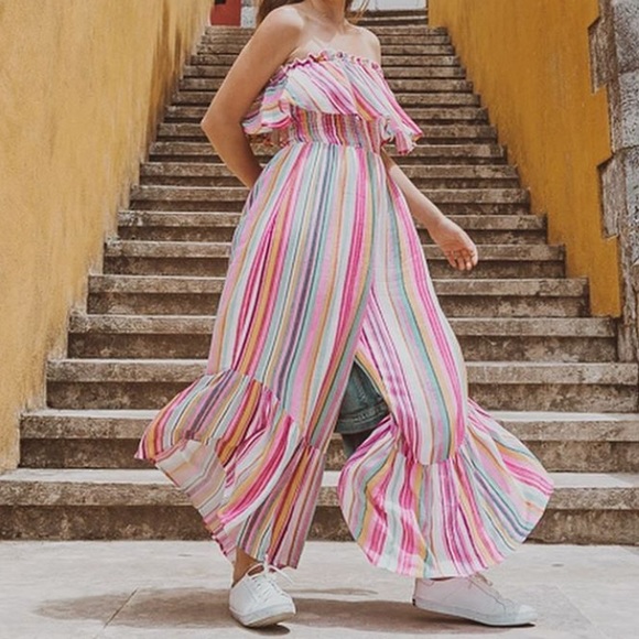 STRIPED JUMPSUIT - Picture 4 of 5